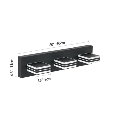 3-Light Matte Black Up & Down LED Vanity Wall Light - view 8
