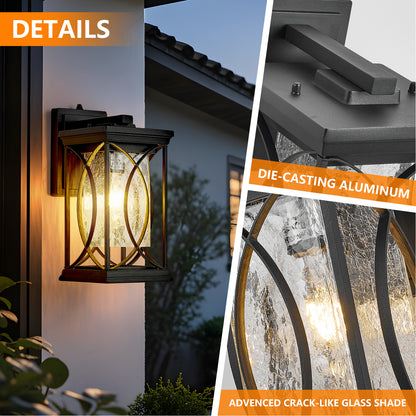 Oil Rubbed Bronze Dusk to Dawn Outdoor Wall Light - view 3