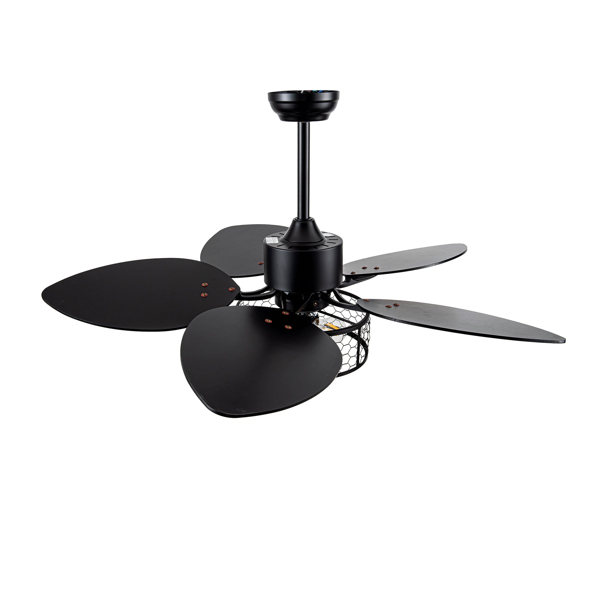 42" Matte Black Ceiling Fan with Light and Remote - view 16