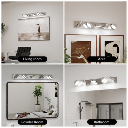 35" 5-Light Chrome LED Bathroom Vanity Light - view 3