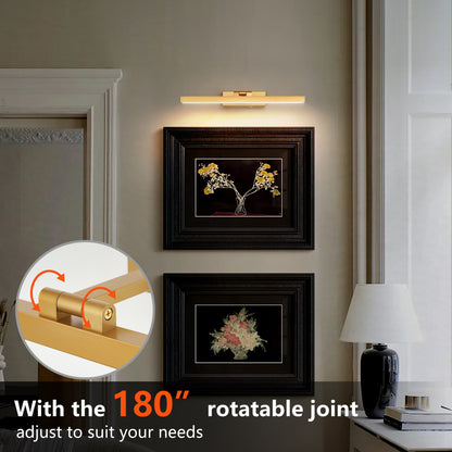 16" Modern Gold Dimmable LED Vanity Light - view 9