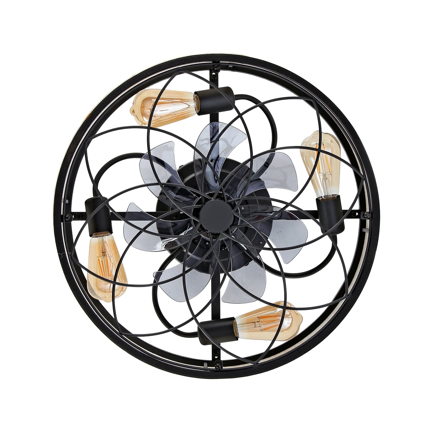 20" Farmhouse Fabric Bladeless Ceiling Fan with Remote - view 25