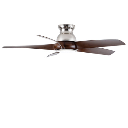 56" Nickel & Wood Ceiling Fan with Remote - view 19