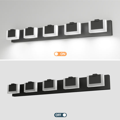 5-Light Black Up & Down LED Vanity Light - view 5