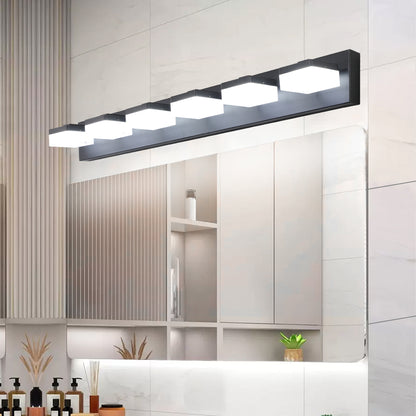 6-Light Modern Black LED Vanity Mirror Light - view 6