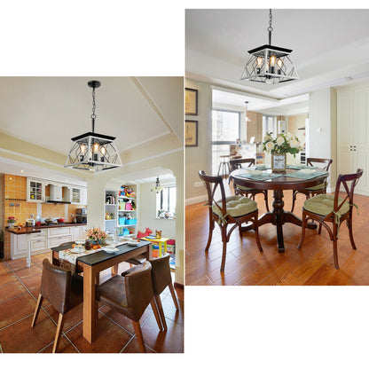 4-Light White Farmhouse Chandelier - view 3