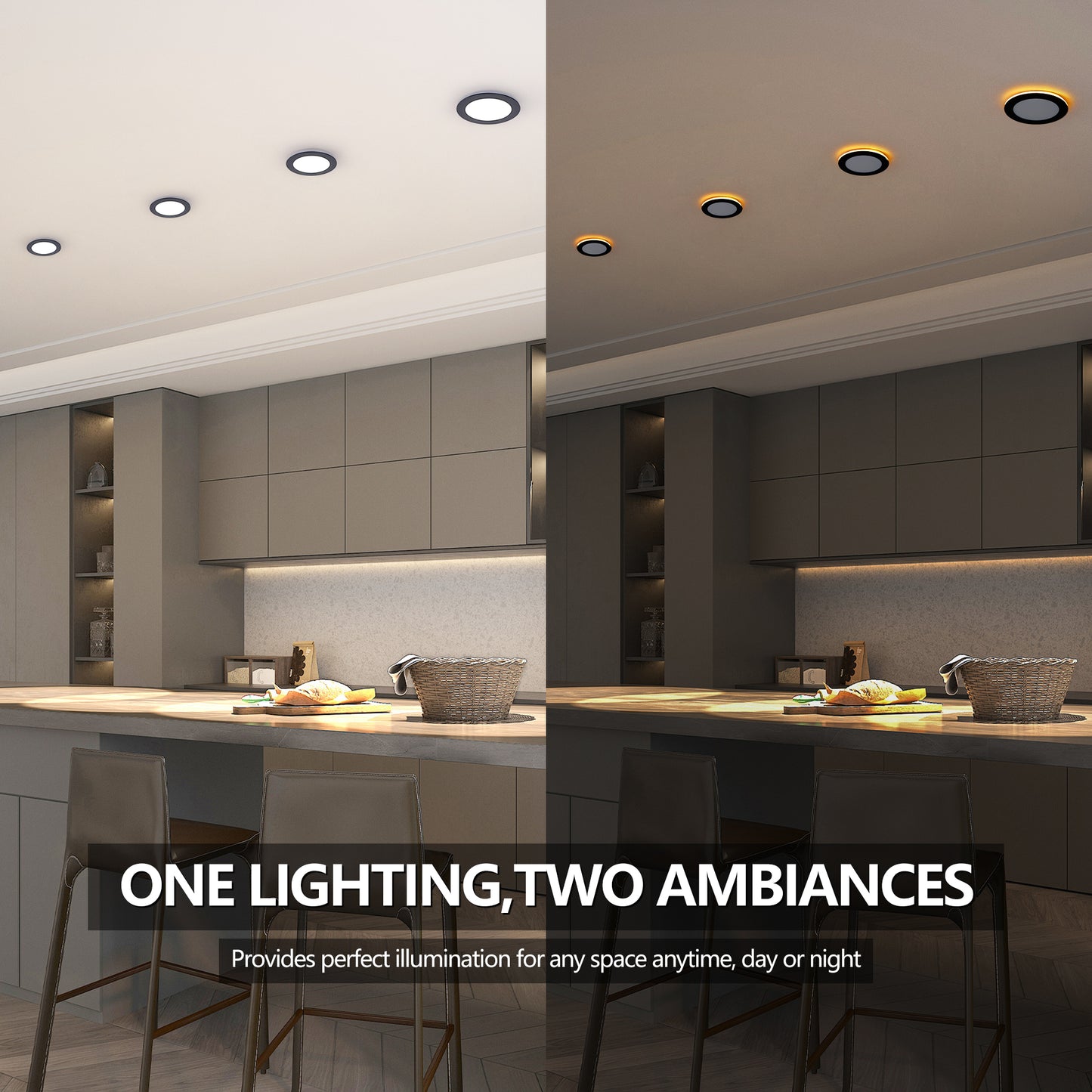 6" Black Dimmable LED Recessed Light, 6-Pack - view 2