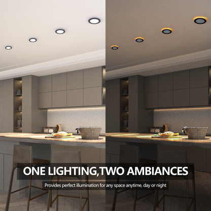 6" Black Dimmable LED Recessed Light, 6-Pack - view 2
