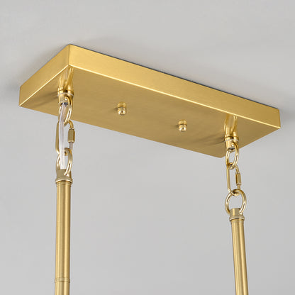 16-Light Gold and Opal Farmhouse Pendant Light - view 14