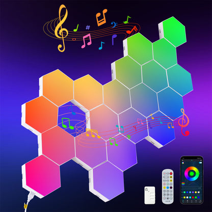 Hexagon RGB LED Wall Panels, 20 Pack