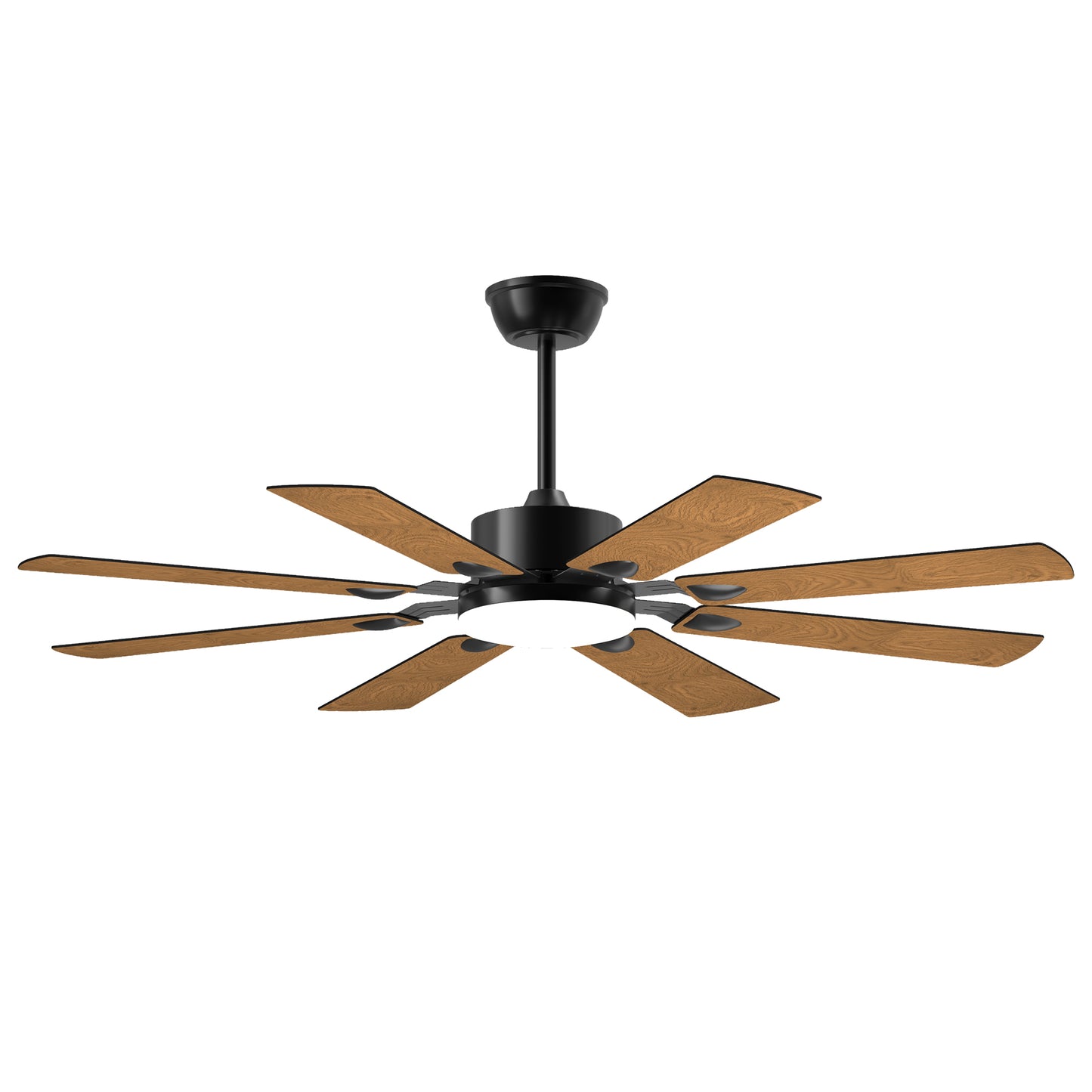 60" Black Windmill Ceiling Fan with Remote - view 9