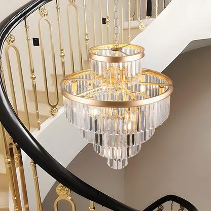 23.6" Gold Luxury Crystal Pendant Chandelier - view 5