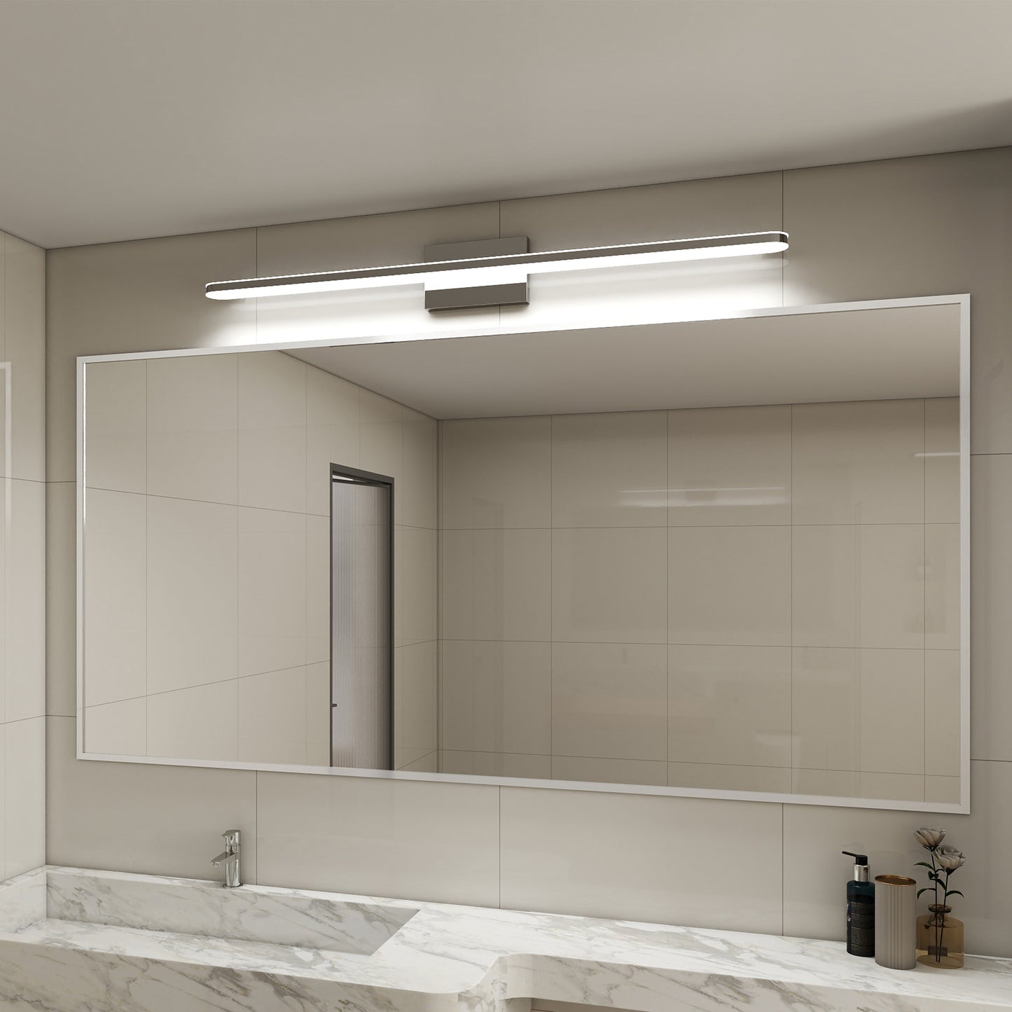 39" Modern Chrome LED Bathroom Vanity Light - view 4