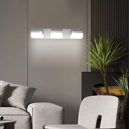 3-Light Chrome LED Vanity Wall Light