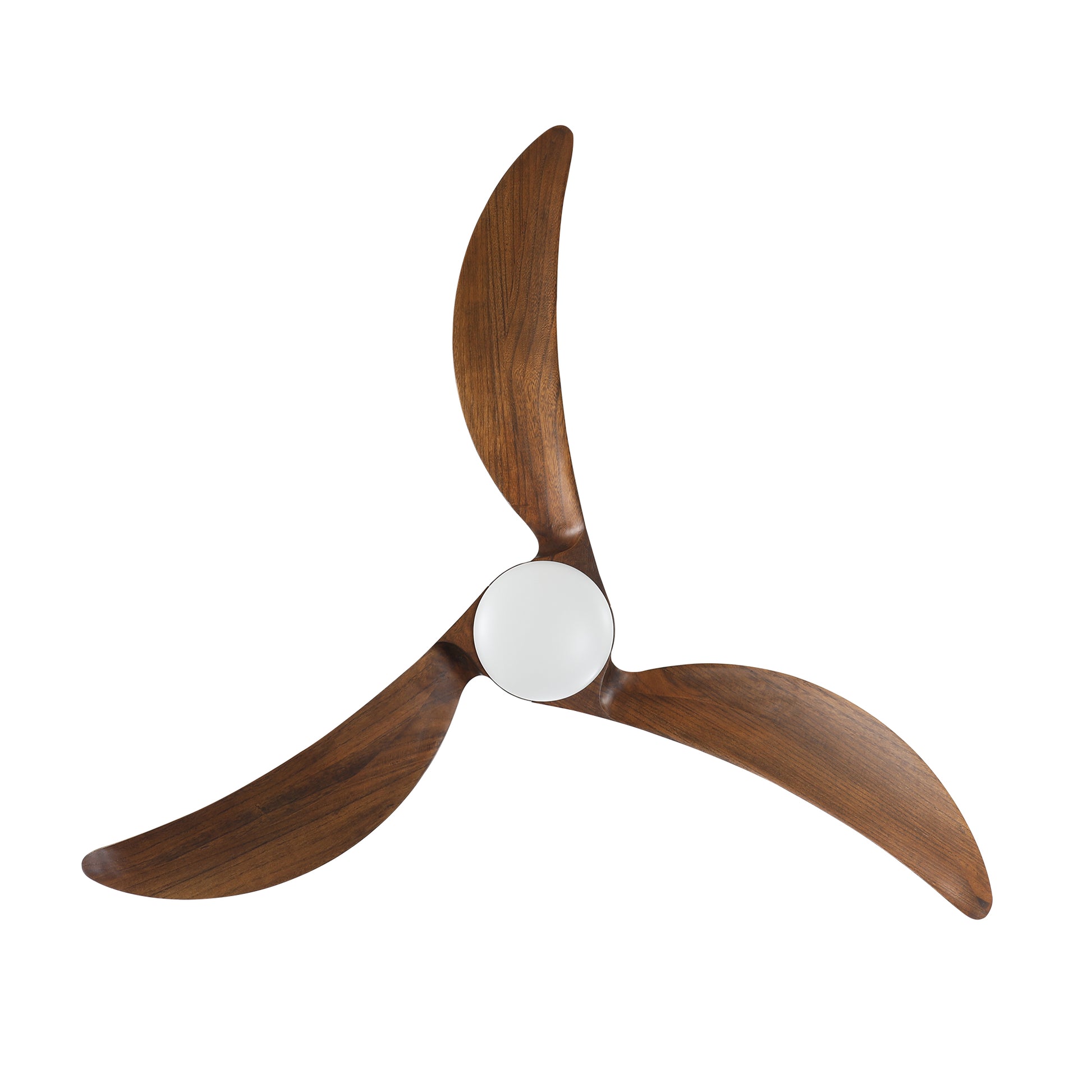 52" Matte Black & Wood Ceiling Fan with Dimmable LED - view 27
