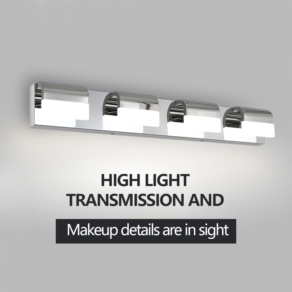 4-Light Chrome LED Bathroom Vanity Light - view 7