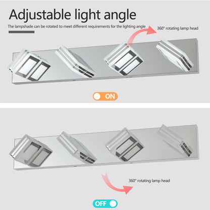 26" 4-Light Chrome LED Vanity Wall Light - view 5