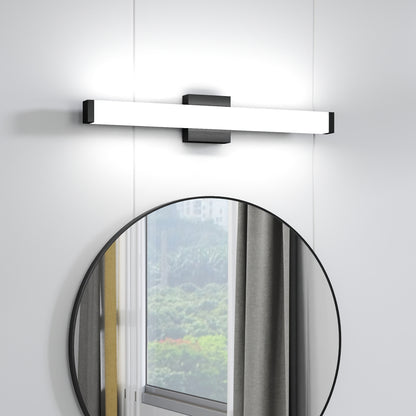 25" Black LED Bathroom Vanity Light