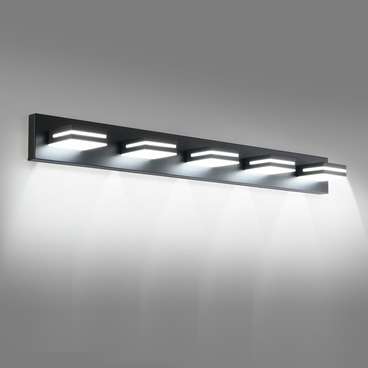 5-Light Black Minimalist LED Vanity Light - view 12