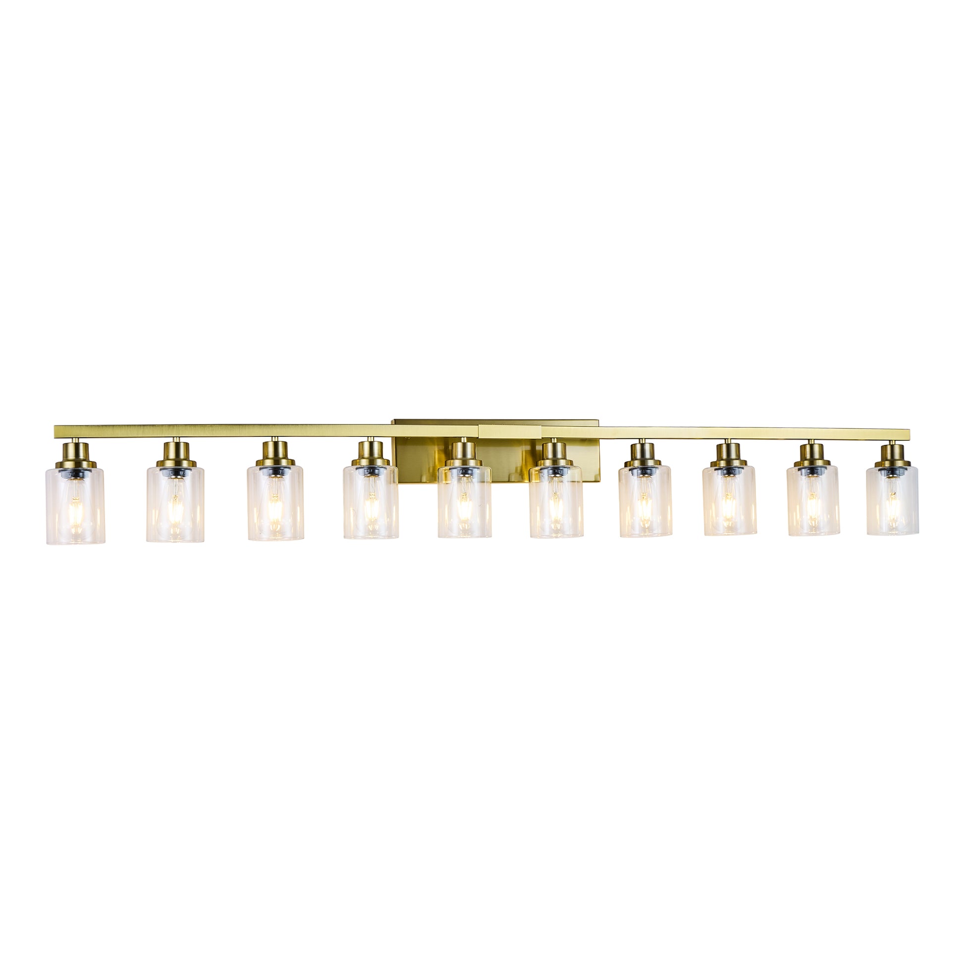 52" 10-Light Gold Bathroom Vanity Light - view 10