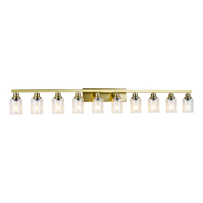 52" 10-Light Gold Bathroom Vanity Light - view 10