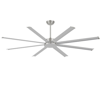 72" Silver Industrial Aluminum Ceiling Fan with Remote - view 16