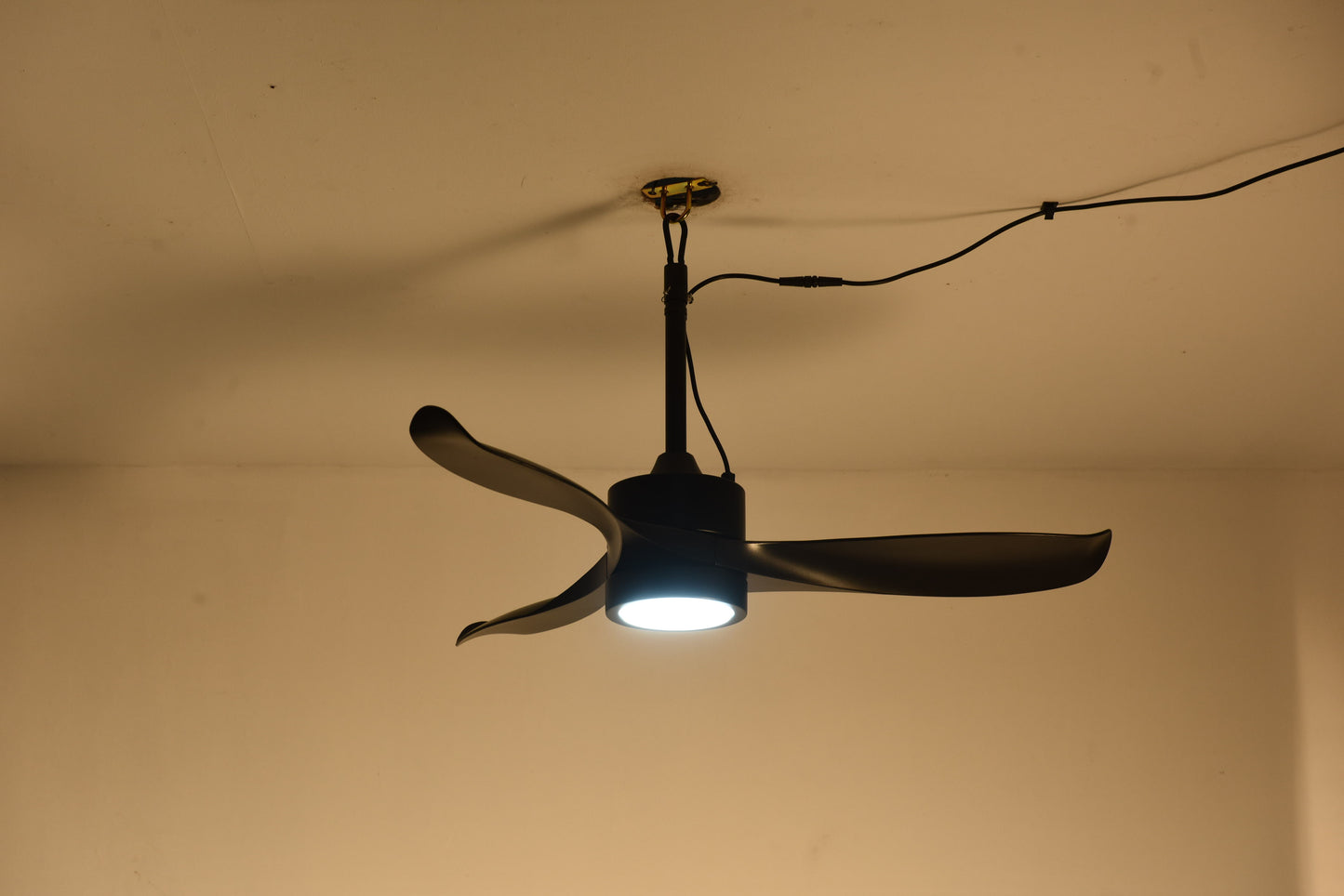 42" Matte Black Outdoor Ceiling Fan with LED Light - view 16