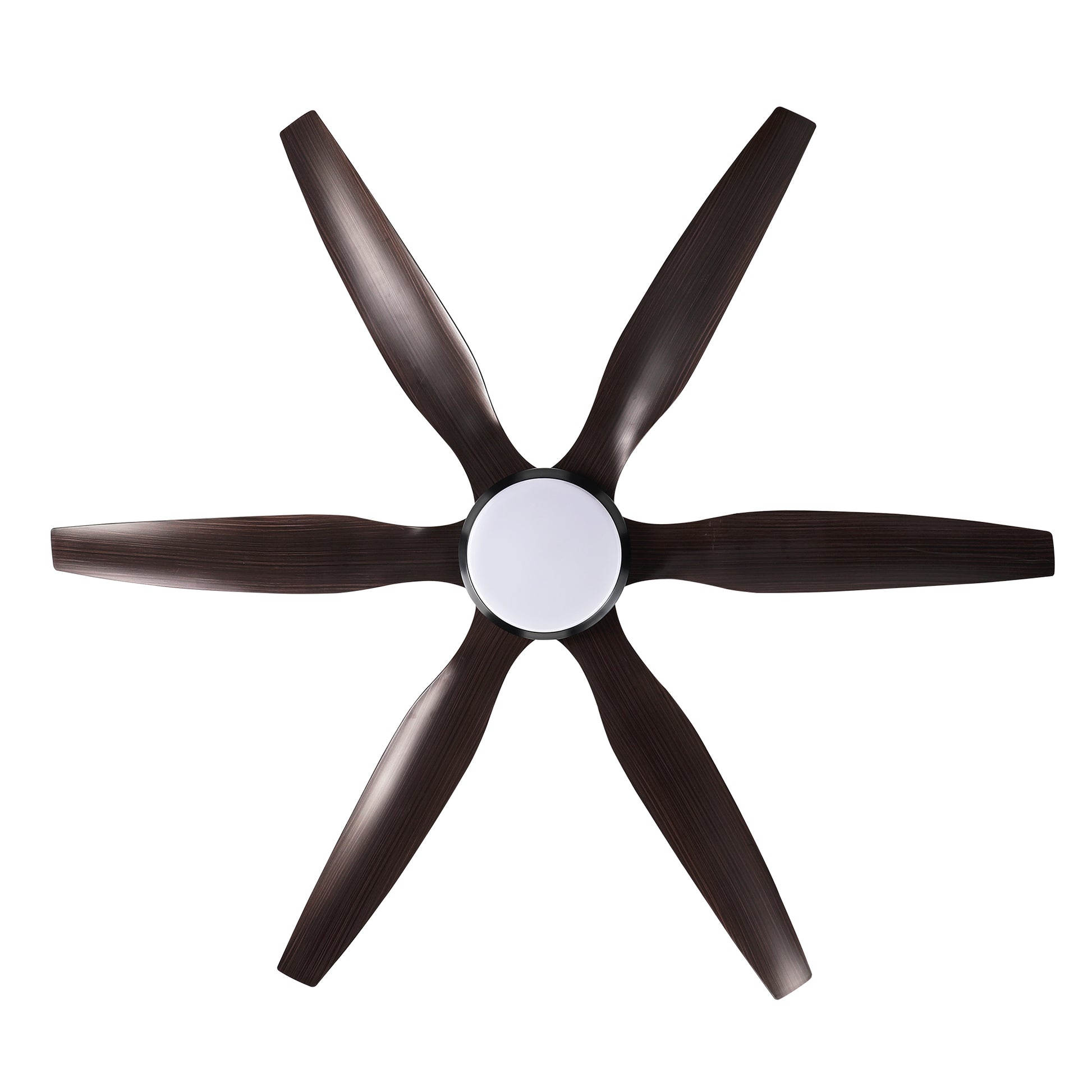 56" Matte Black 6-Blade Ceiling Fan with Remote - view 15