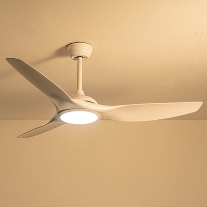 52" Matte White Ceiling Fan with LED Light & Remote - view 13