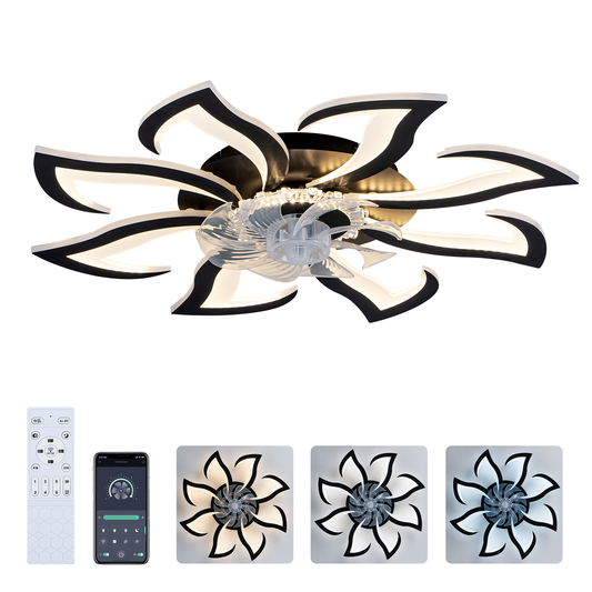 Metal Bladeless Fan Light