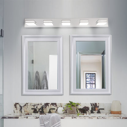 Modern 5-Light Chrome LED Vanity Light