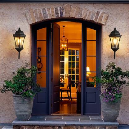 Glass Outdoor Wall Light