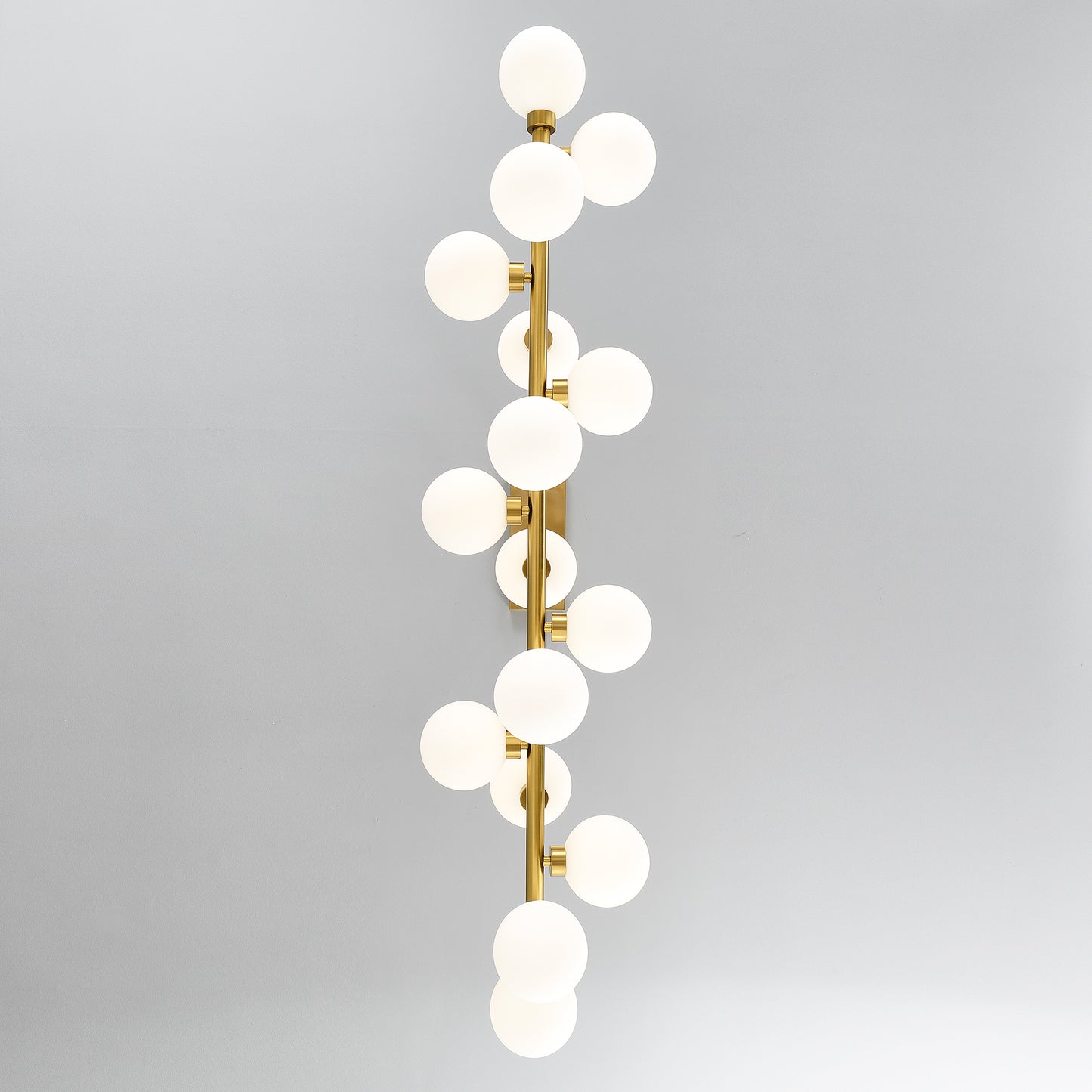 16-Light Gold and Opal Farmhouse Pendant Light - view 13