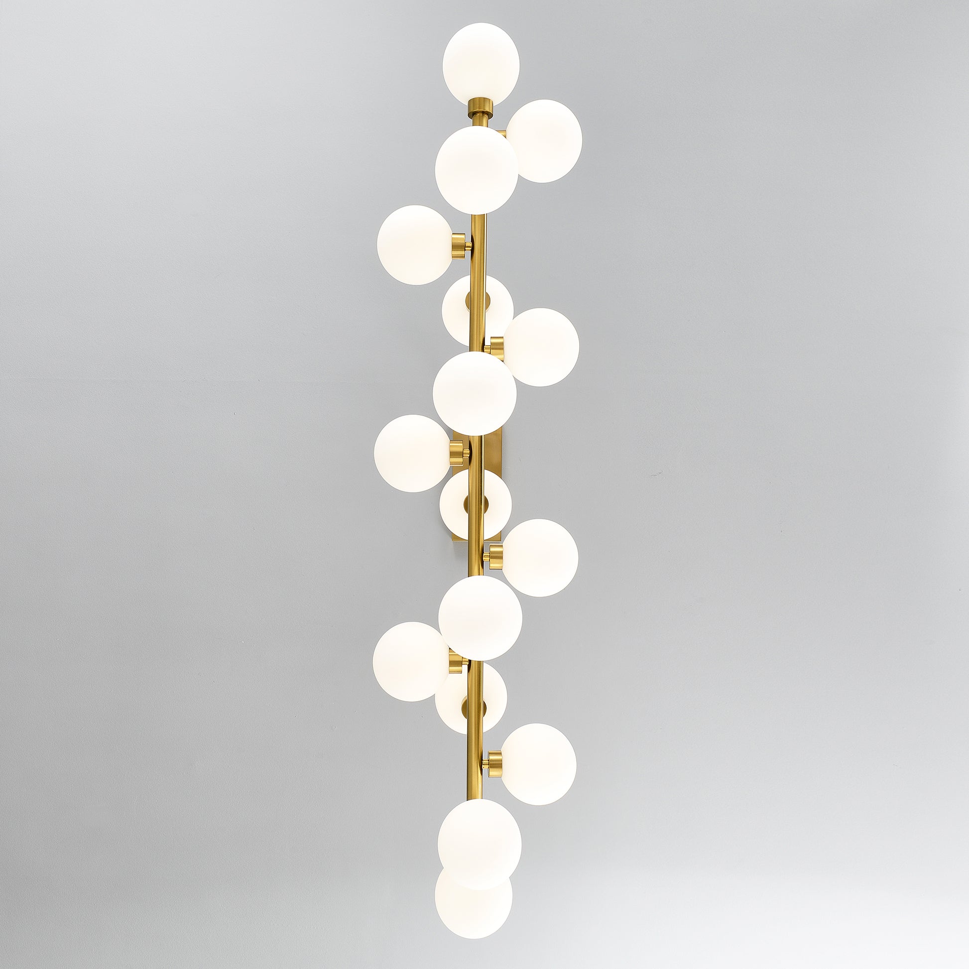 16-Light Gold and Opal Farmhouse Pendant Light - view 13