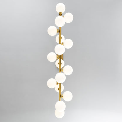 16-Light Gold and Opal Farmhouse Pendant Light - view 13