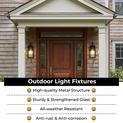 Matte Black Wavy Outdoor Wall Light with Clear Glass - view 7