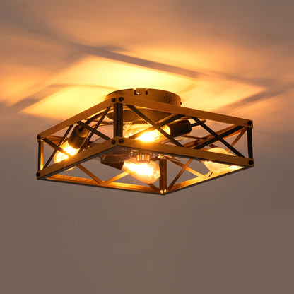 22.6" Bronze Flush Mount Ceiling Fan with Remote - view 18