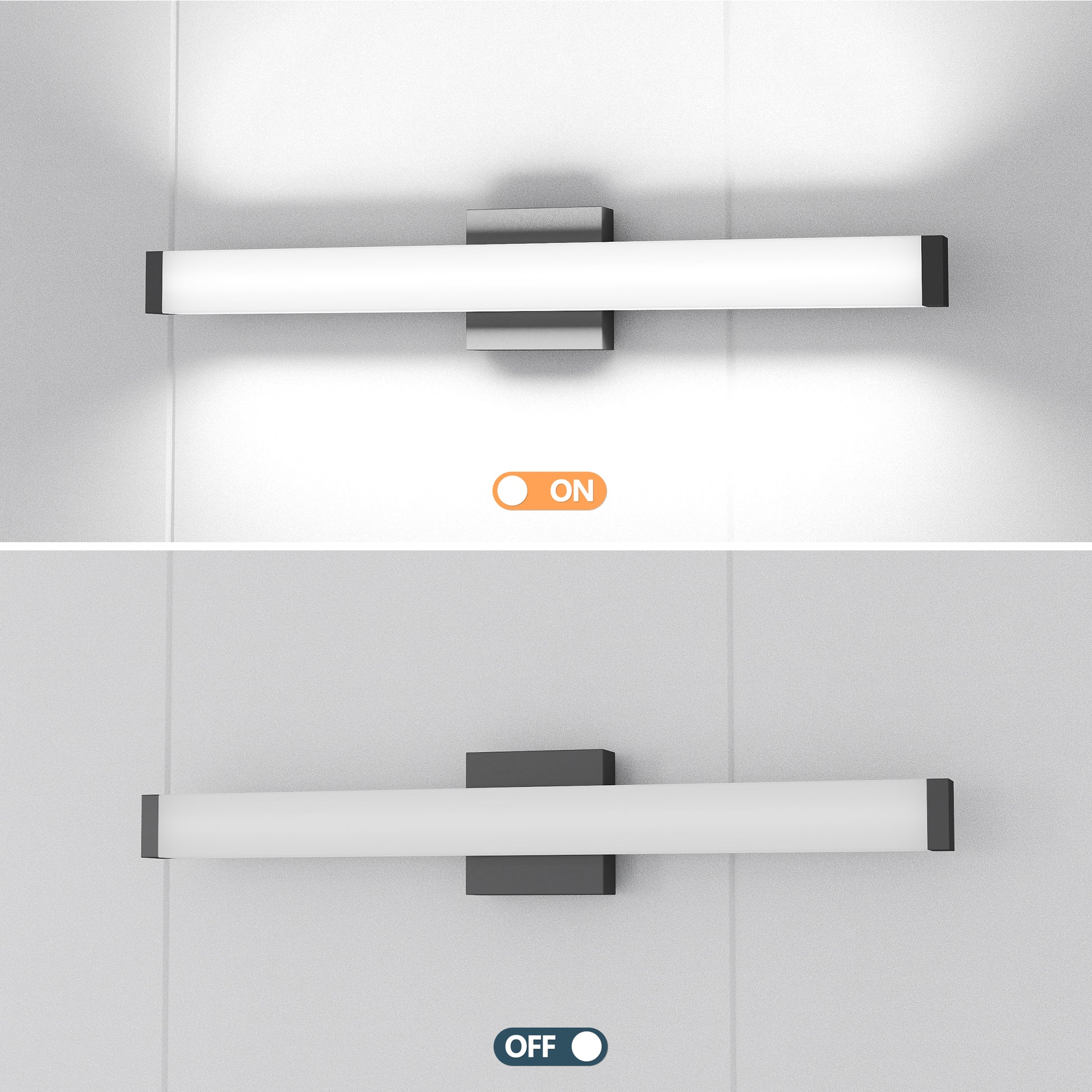 25" Black LED Bathroom Vanity Light - view 7