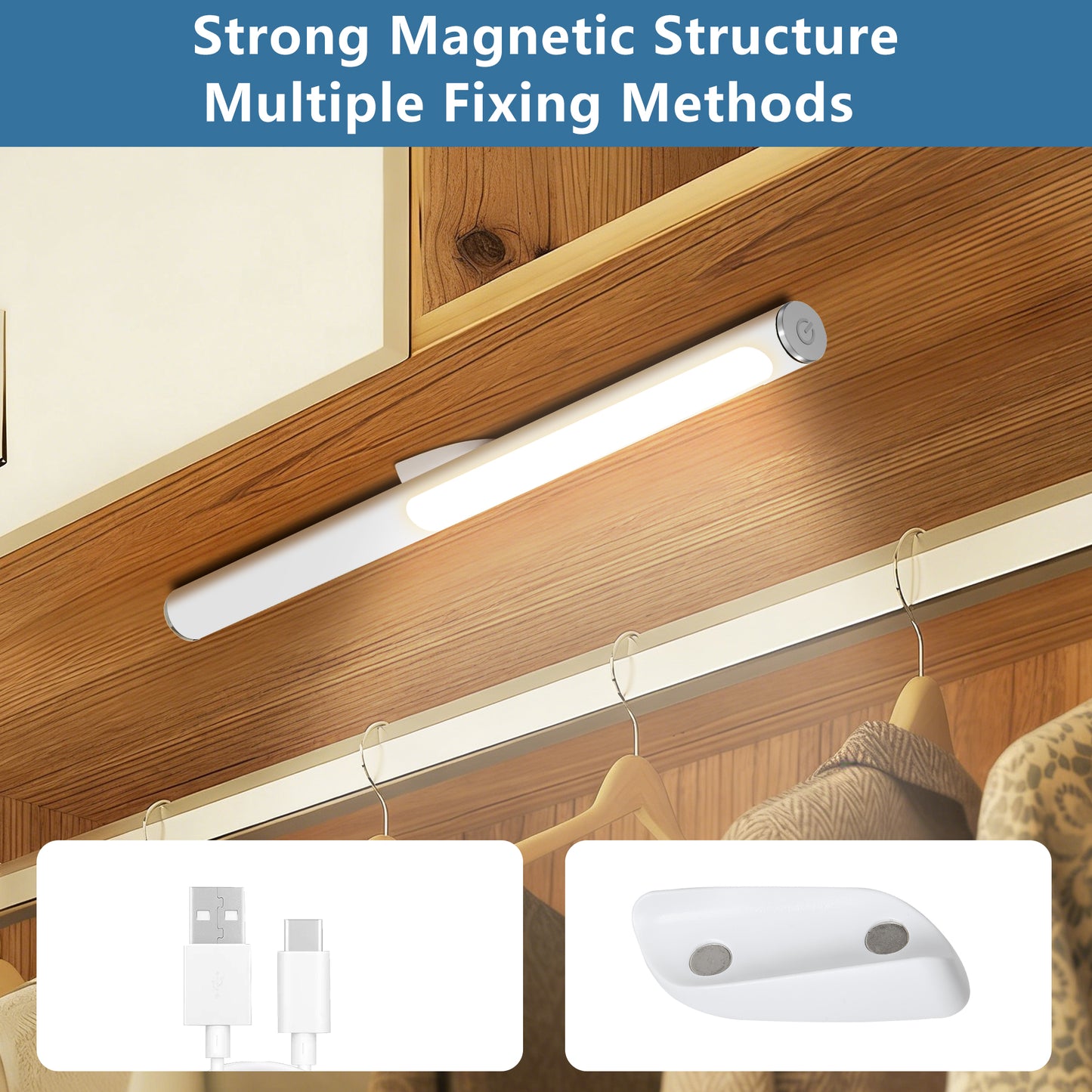 White Adjustable LED Desk Lamp with USB Port - view 6