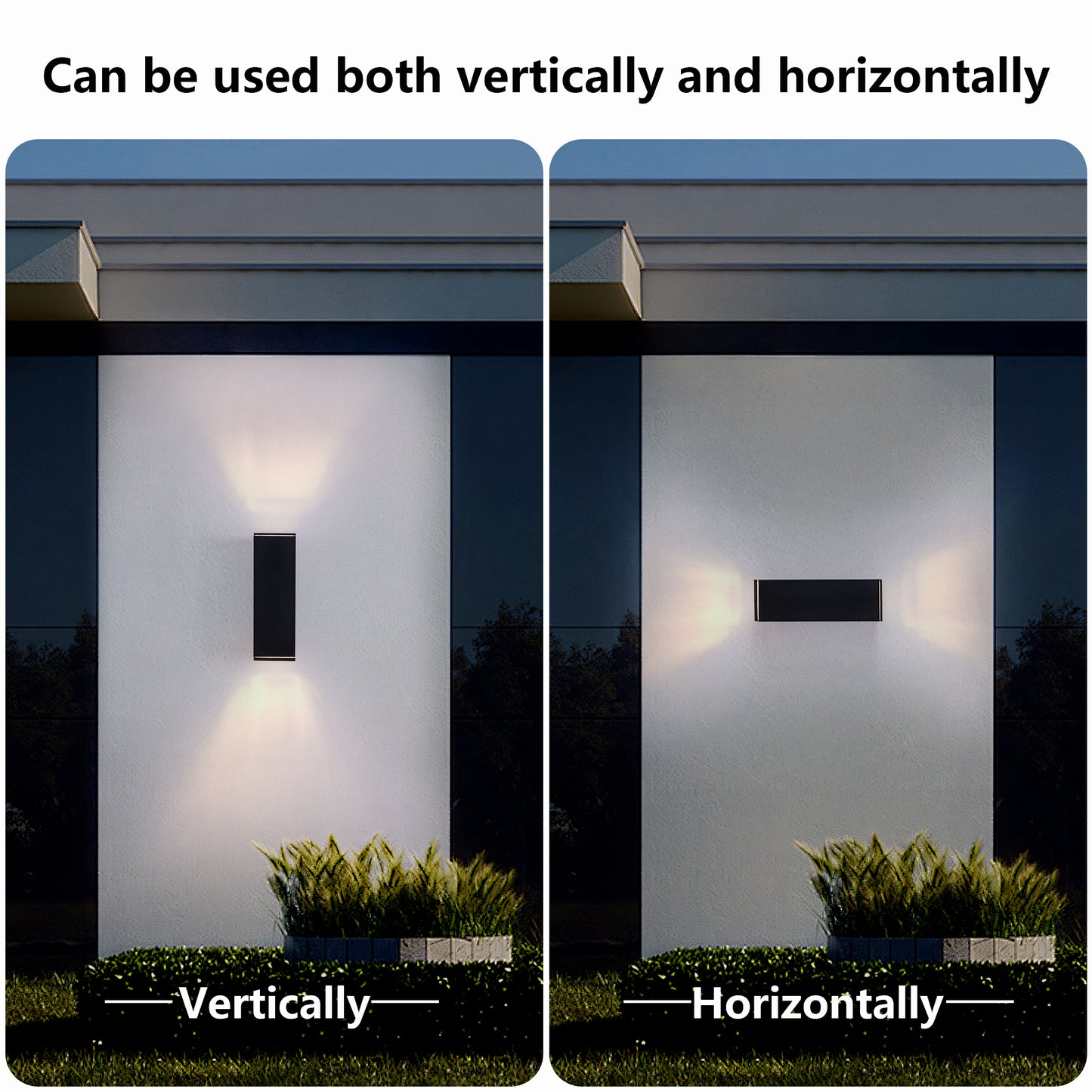 18" Matte Black Outdoor Wall Light, Set of 2 - view 5