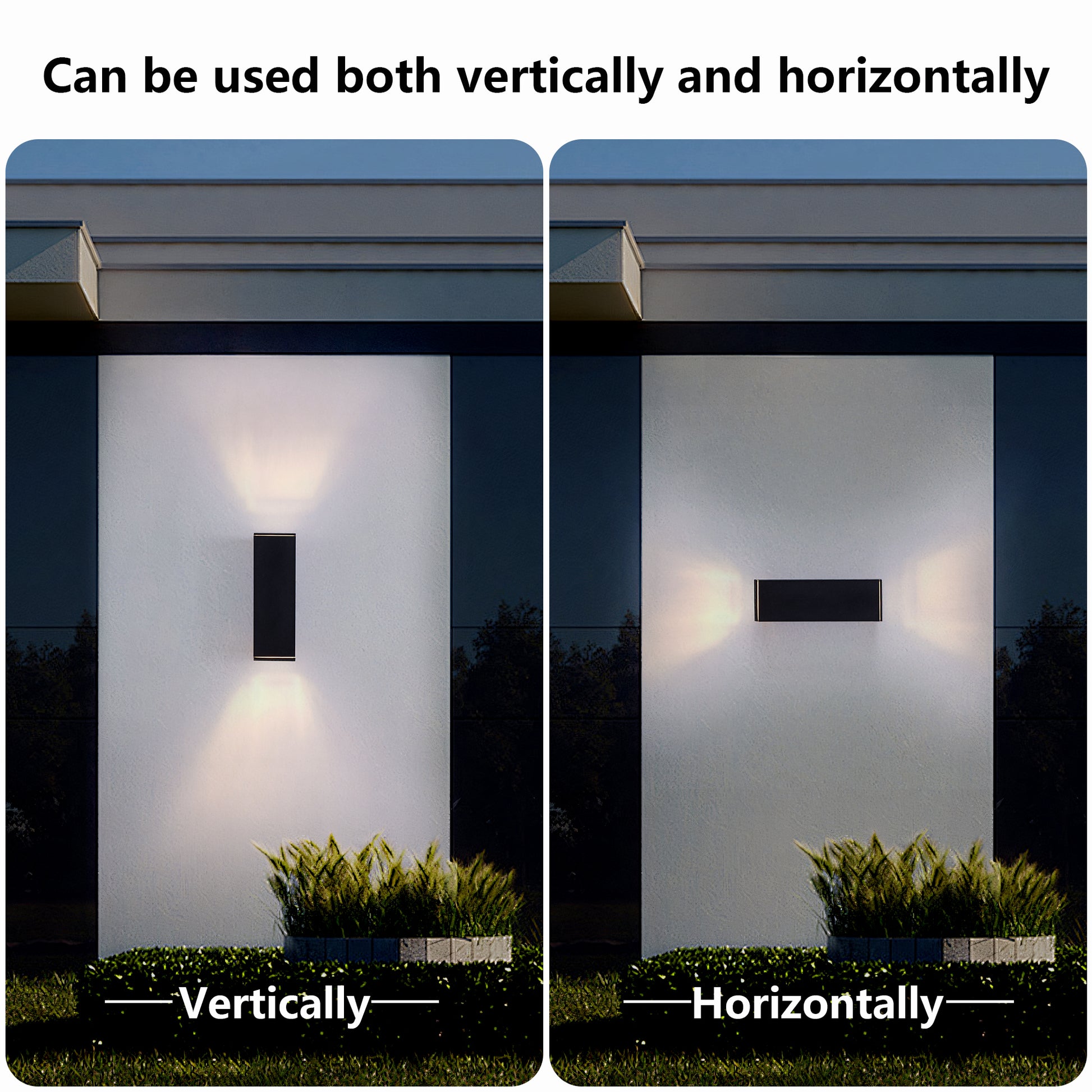 18" Matte Black Outdoor Wall Light, Set of 2 - view 5