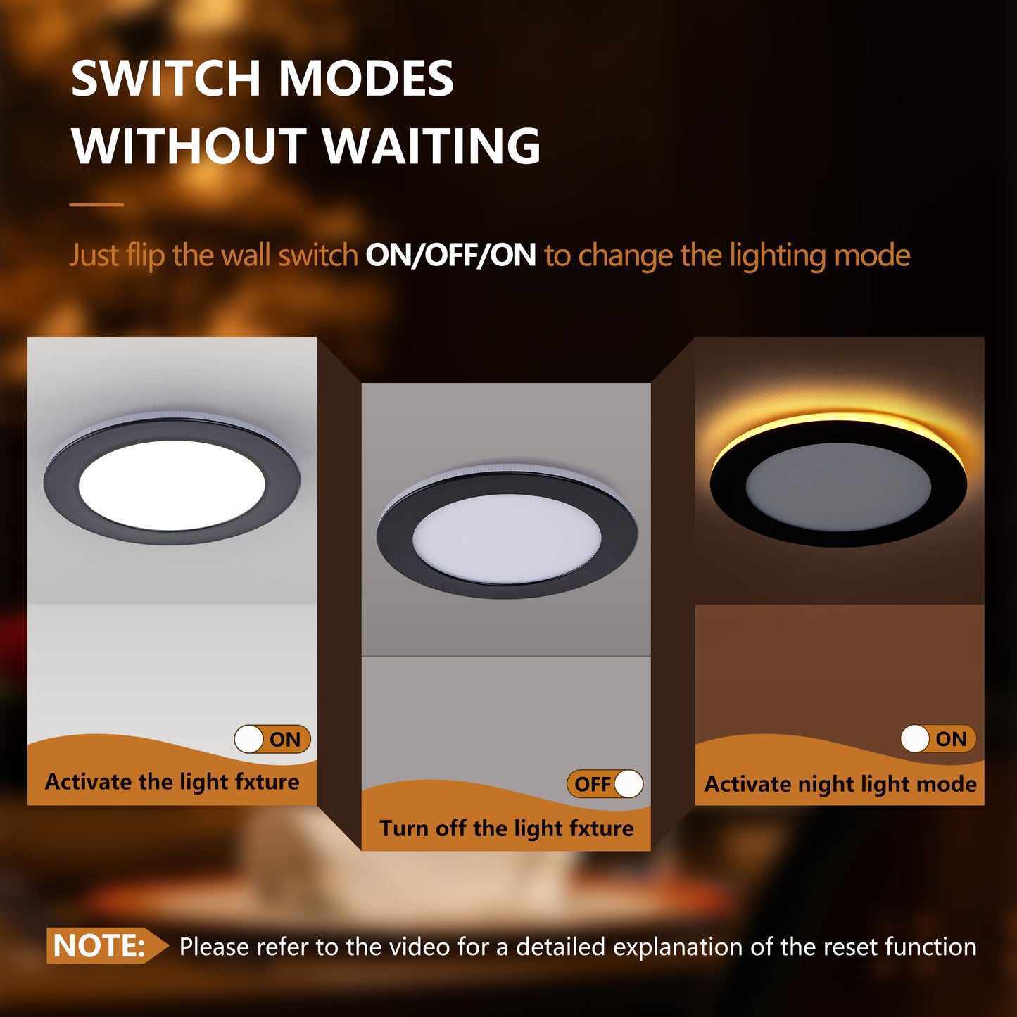 6" Black Dimmable LED Recessed Light, 6-Pack - view 3