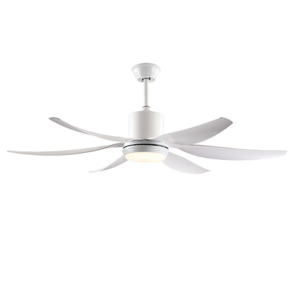 56" White 6-Blade Ceiling Fan with Remote - view 13