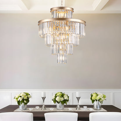23.6" Gold Luxury Crystal Pendant Chandelier - view 3