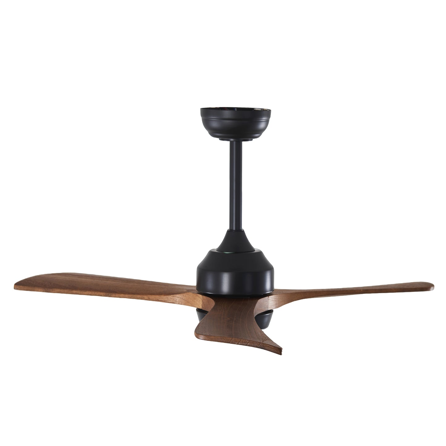 42" Matte Black Solid Wood 3-Blade Ceiling Fan - view 19