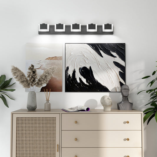 5-Light Black Up & Down LED Vanity Light - view 2