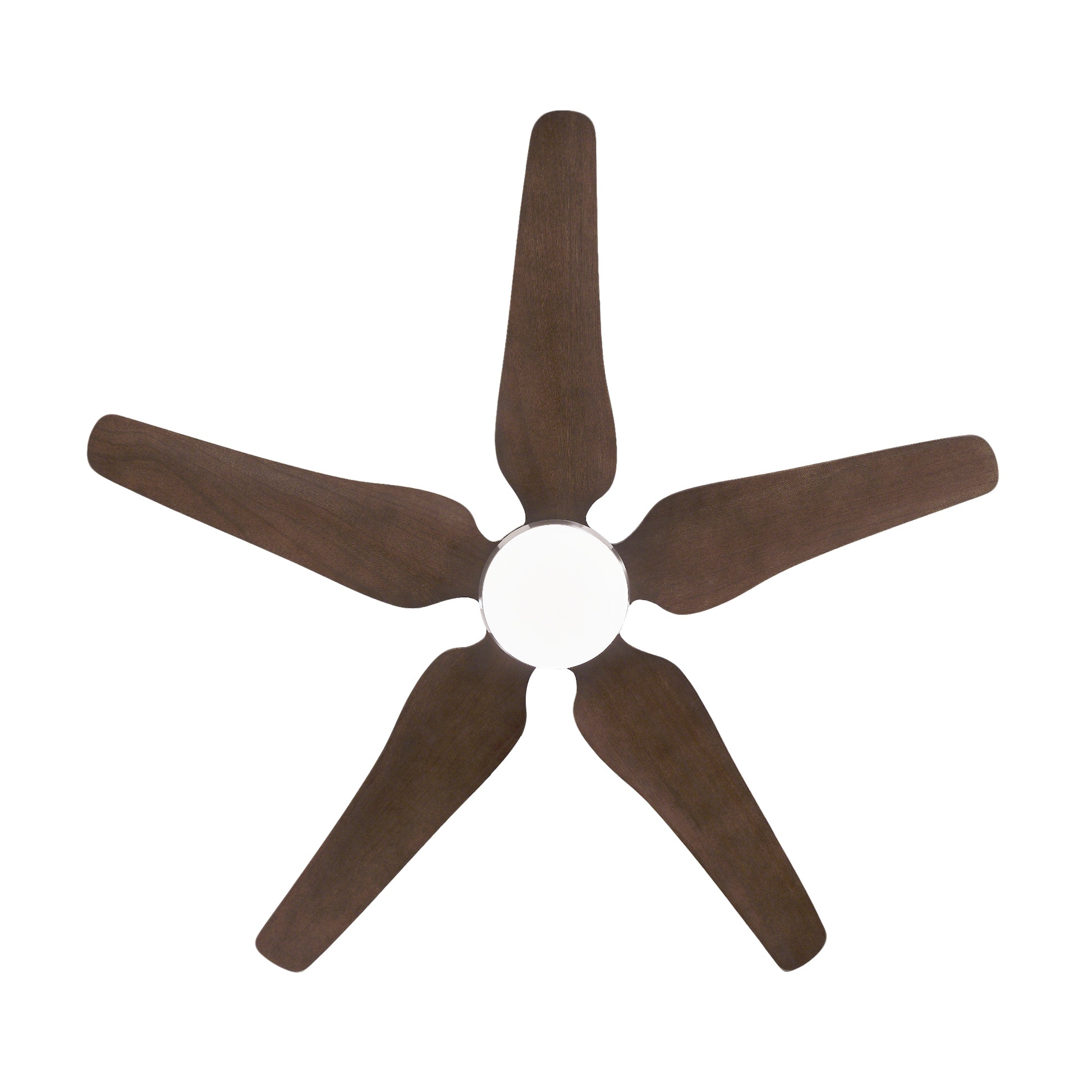 52" Nickel Reversible Ceiling Fan with Light - view 20