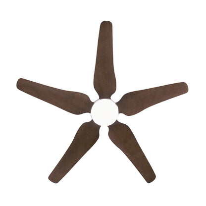 52" Nickel Reversible Ceiling Fan with Light - view 20