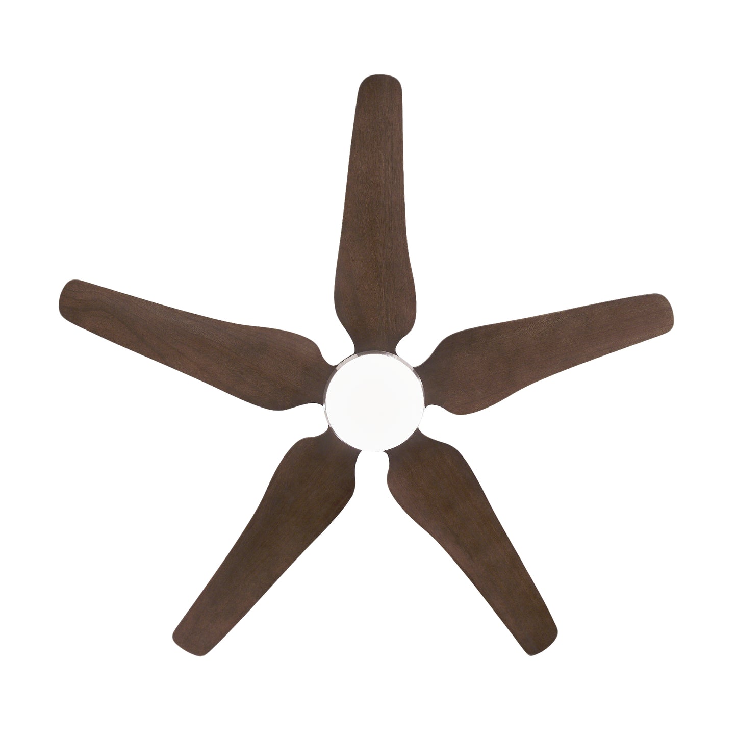 52" Nickel Reversible Ceiling Fan with Light - view 19