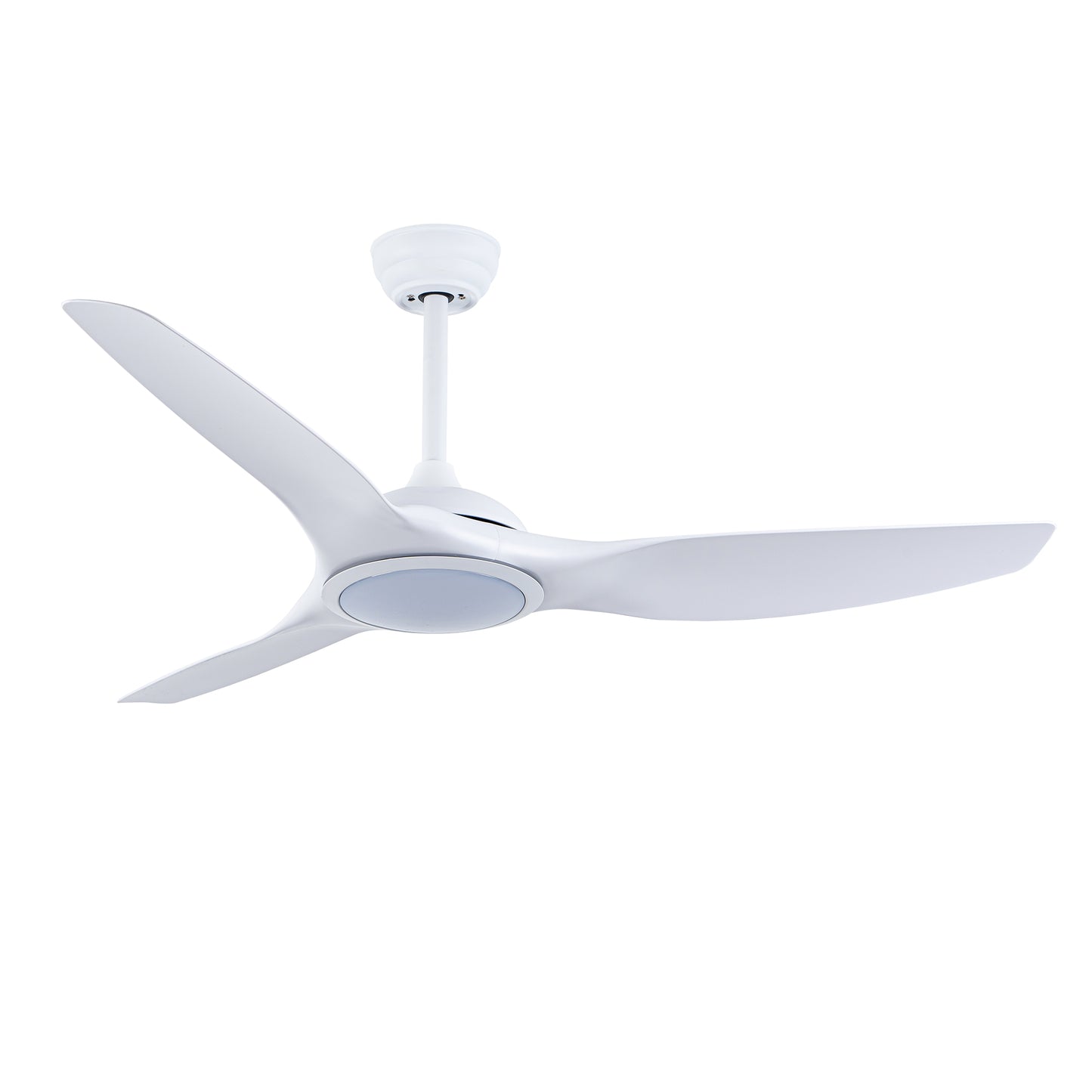 52" Matte White Ceiling Fan with LED Light & Remote - view 17